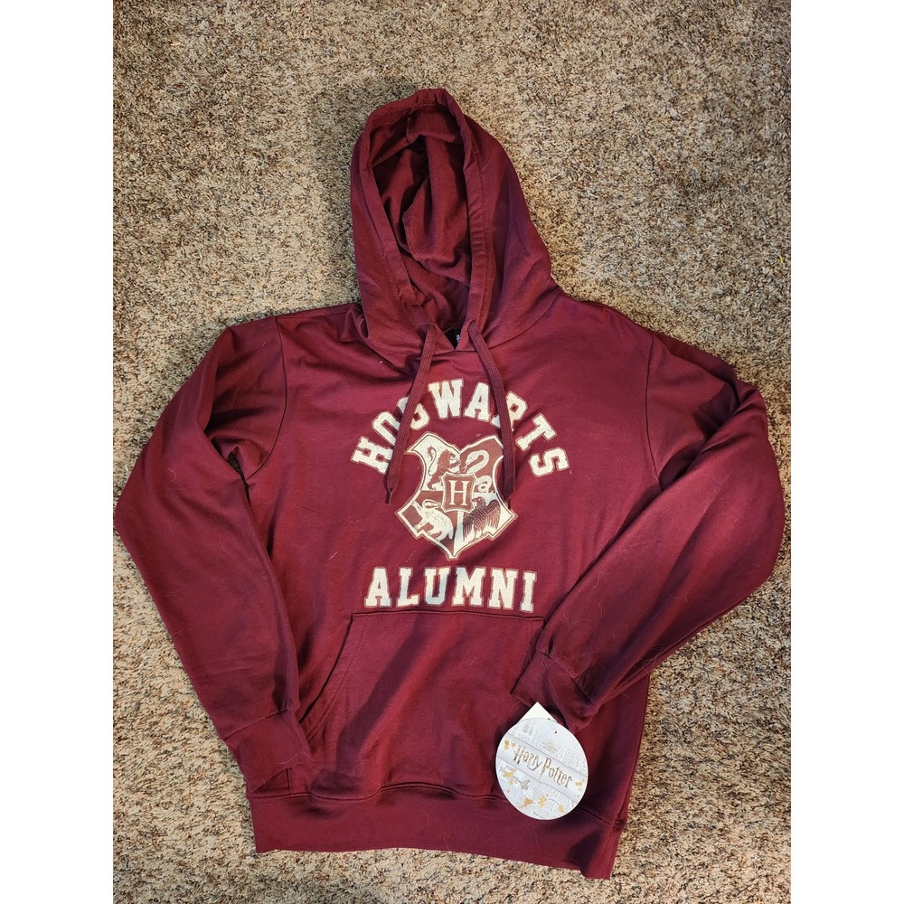 Harry Potter Hogwarts Alumni Maroon Pullover Hoodie Fifth Sun WB Crest Mens S